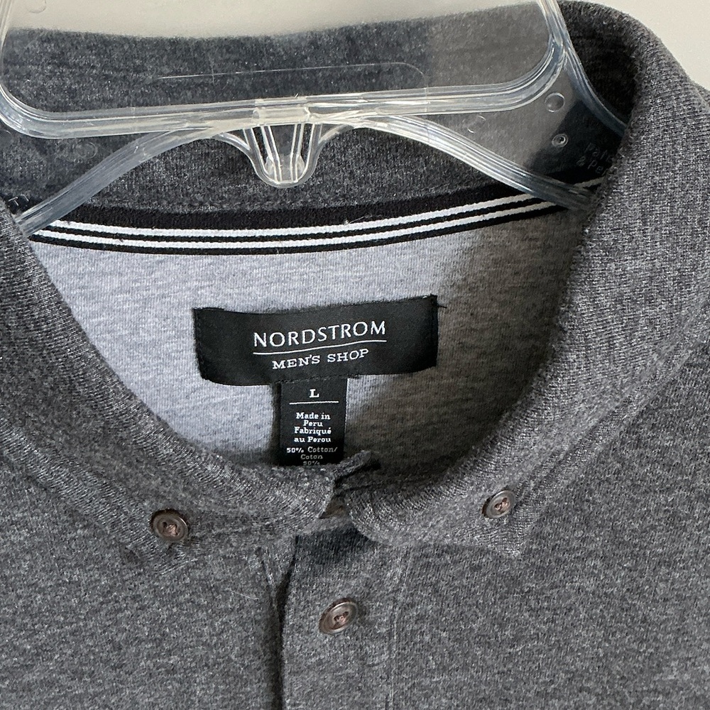 Nordstrom Men's Charcoal Polo Shirt